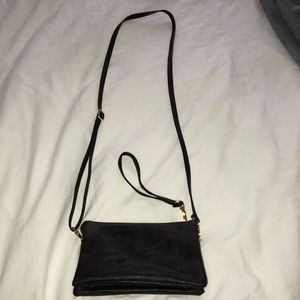 Leather Crossbody Detachable Purse/Wristlet